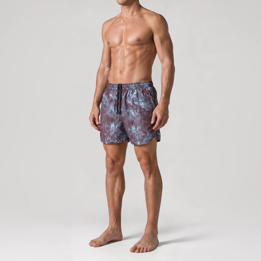 Chrome Print Active Swim Shorts, side view