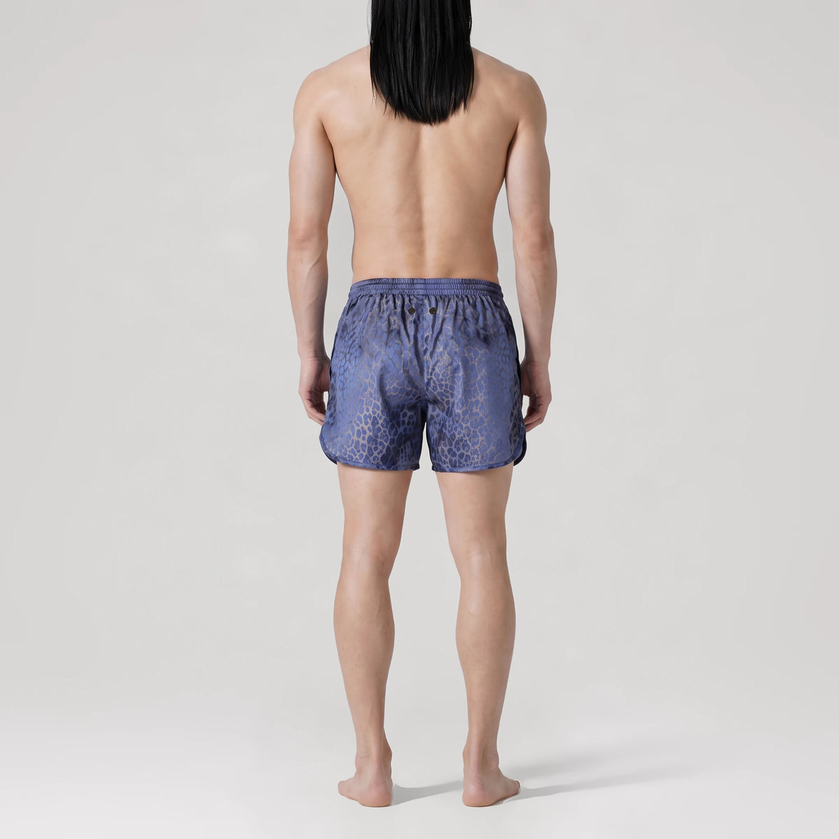 Leopard Royal Active Swim Shorts, back view