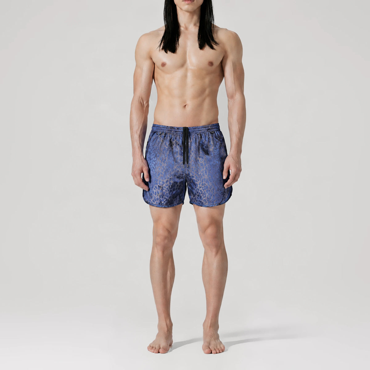 Leopard Royal Active Swim Shorts, front view