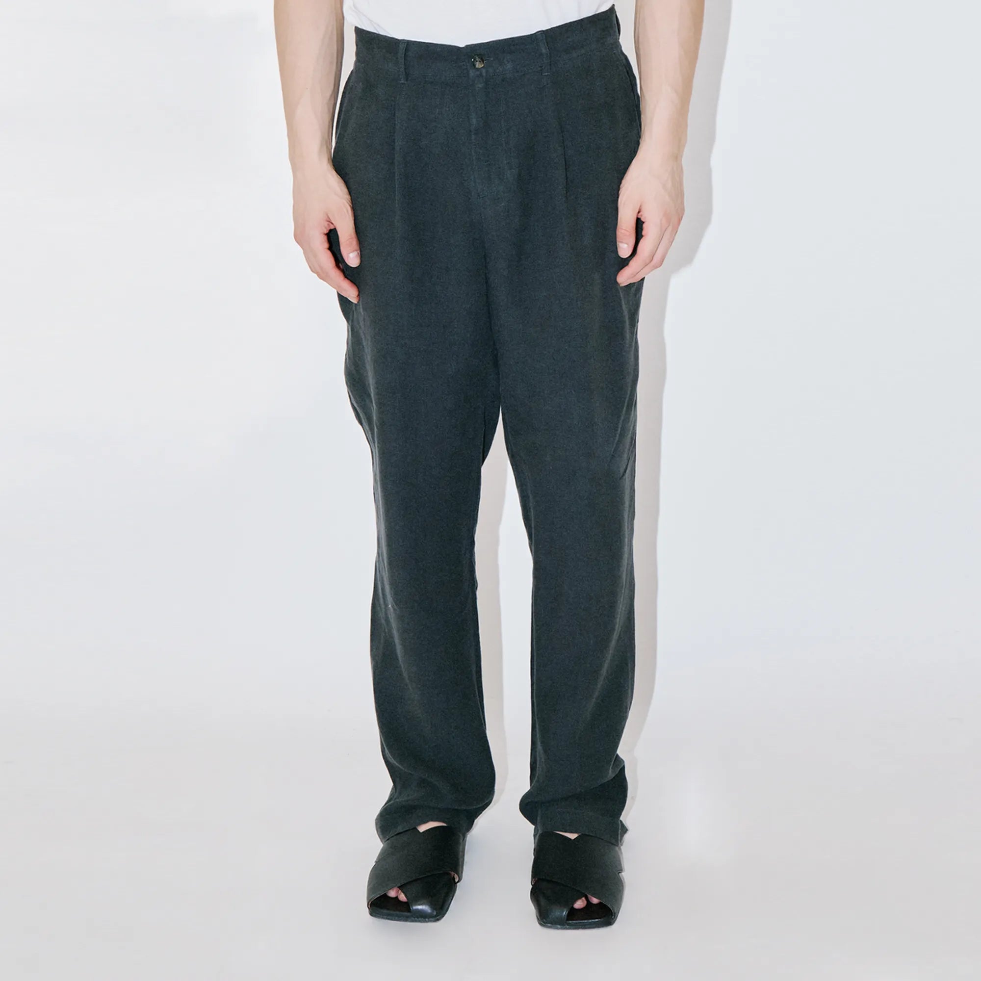 TerraLinen Black Evening Pants