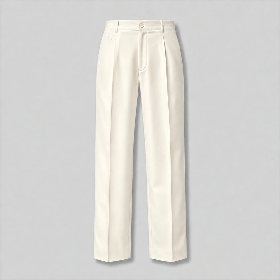 GizaLux Ivory evening pants, flat