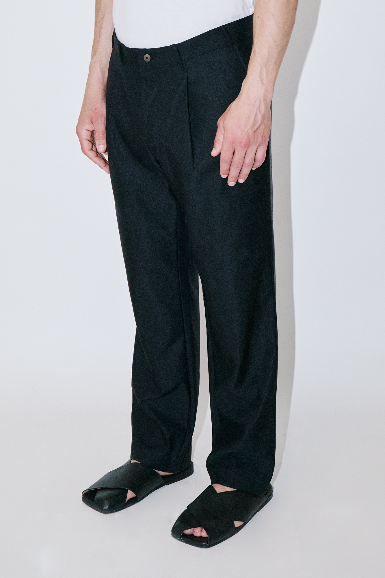 NoirWool Black Evening Pants