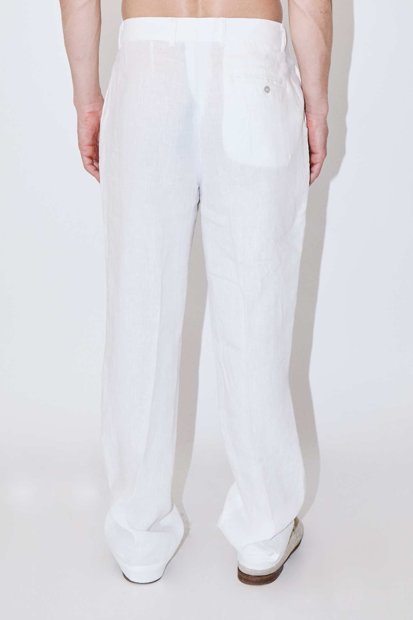 TerraLinen White Evening Pants