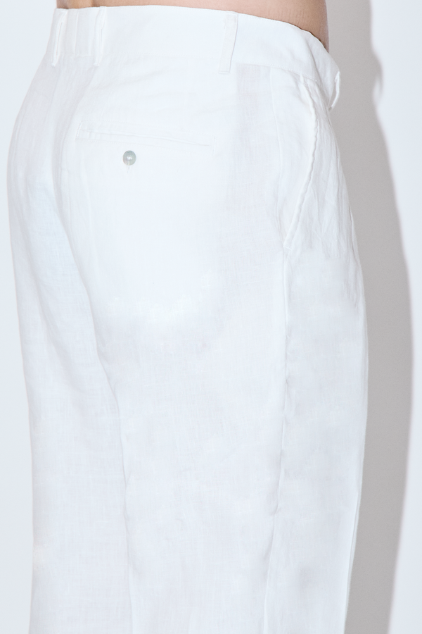TerraLinen White Evening Pants