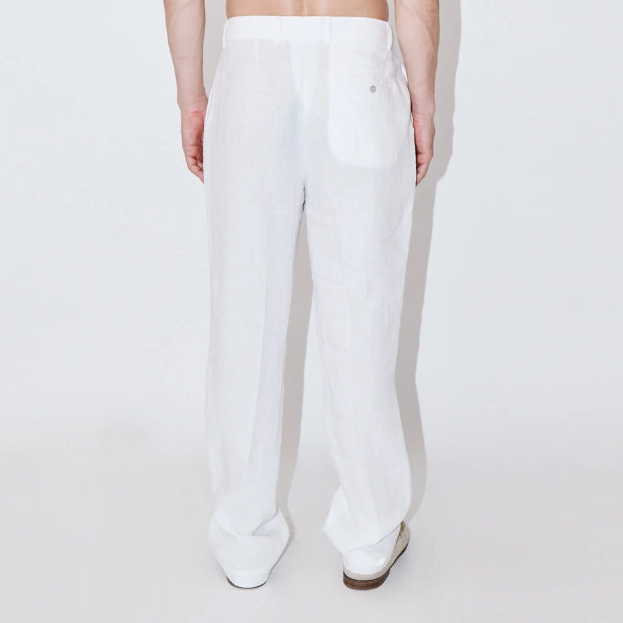 TerraLinen White Evening Pants