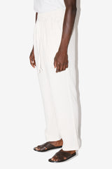 Cream Angel Lounge Pants Side View  - Chill Steve