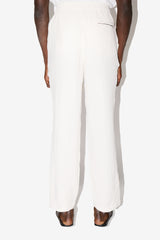 Cream Angel Lounge Pants Back Side View - Chill Steve