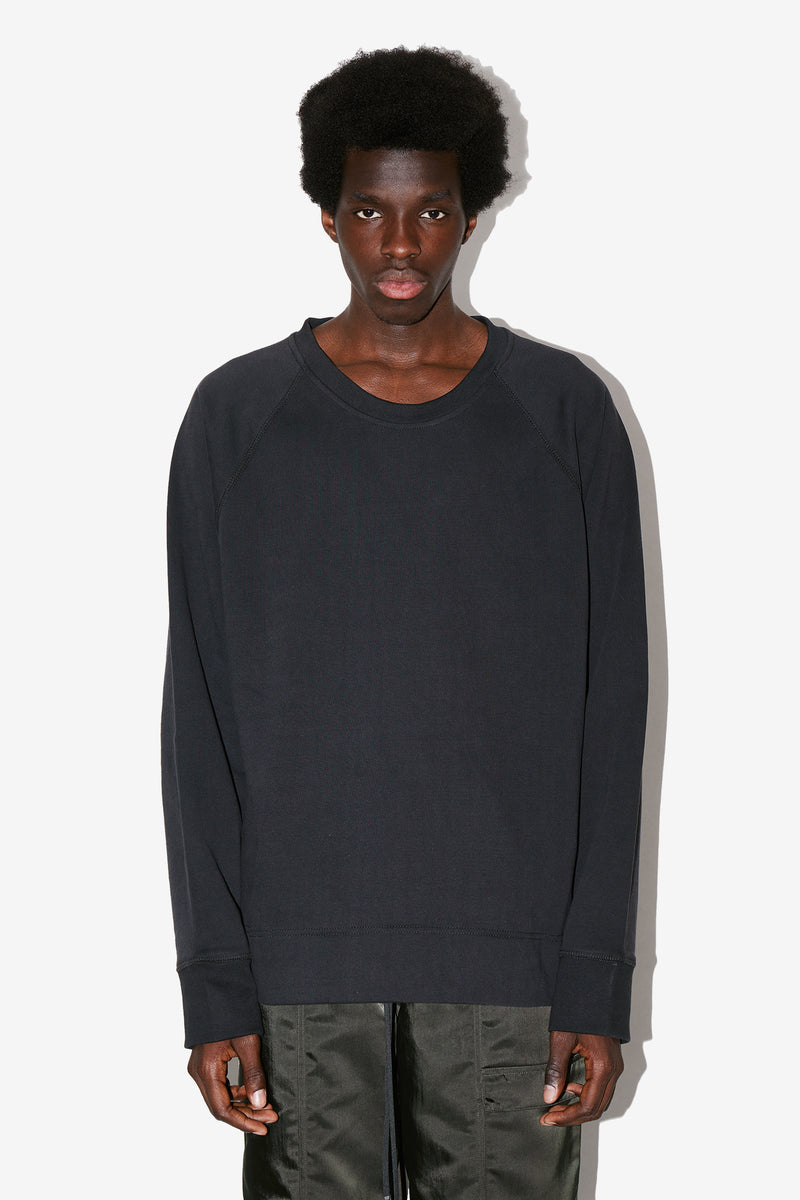 Black Oversized Sweater Front View - Jim