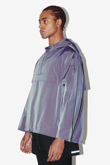 Blue Moon Short Poncho Side View - Meteor Jacket