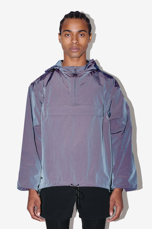 Blue Moon Short Poncho Front View  - Meteor Jacket