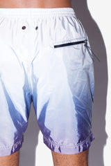 Dusk Classic Swim Shorts Back Pocket Zipper Details - Neath Steve