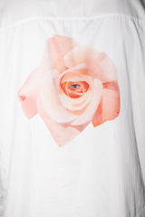 Paris Oversized Shirt back Rose Print - Lupo