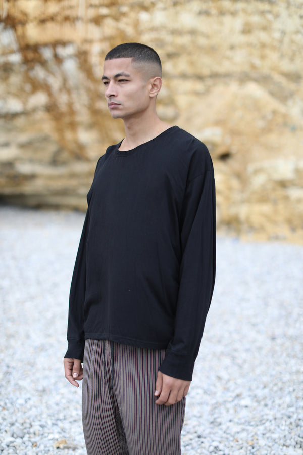 ElevaPima BLACK LONG SLEEVE T-SHIRT