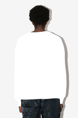 White Long Sleeve T-Shirt back - Luca