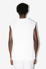 White Angel Sleeveless T-Shirt Back  - Heath